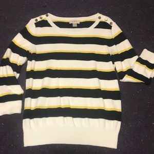 Striped Crew Neck Loft Sweater